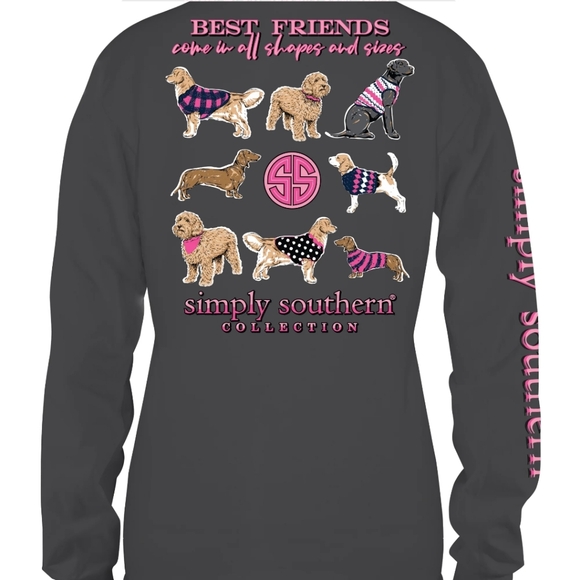 Simply Southern Tops - Simply Southern Best Friends Long Sleeve Shirt